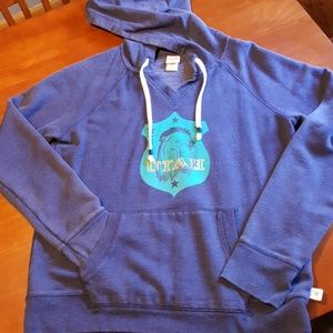 Mossimo Navy V-Neck Hoodie Women's XL